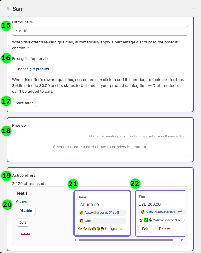 Offer creator, part 4 (numbered)